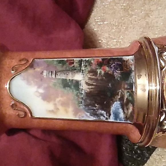 ⚜️ VICTORIAN LIGHTHOUSE PAINTER of LIGHT Peace Thomas Kinkade LIGHTHOUSE LANTERN - Picture 6 of 17